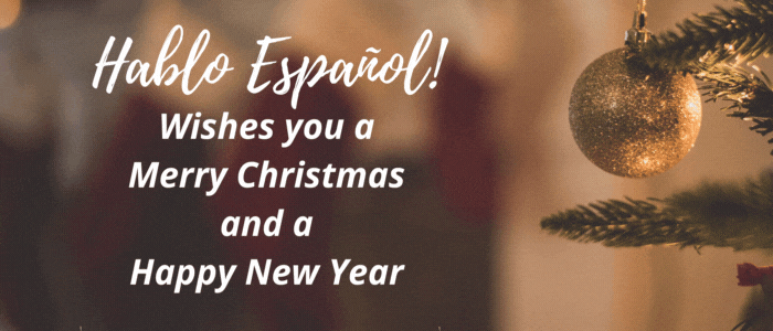 Hablo Español! Wishes you a Merry Christmas and a Happy New Year..gif