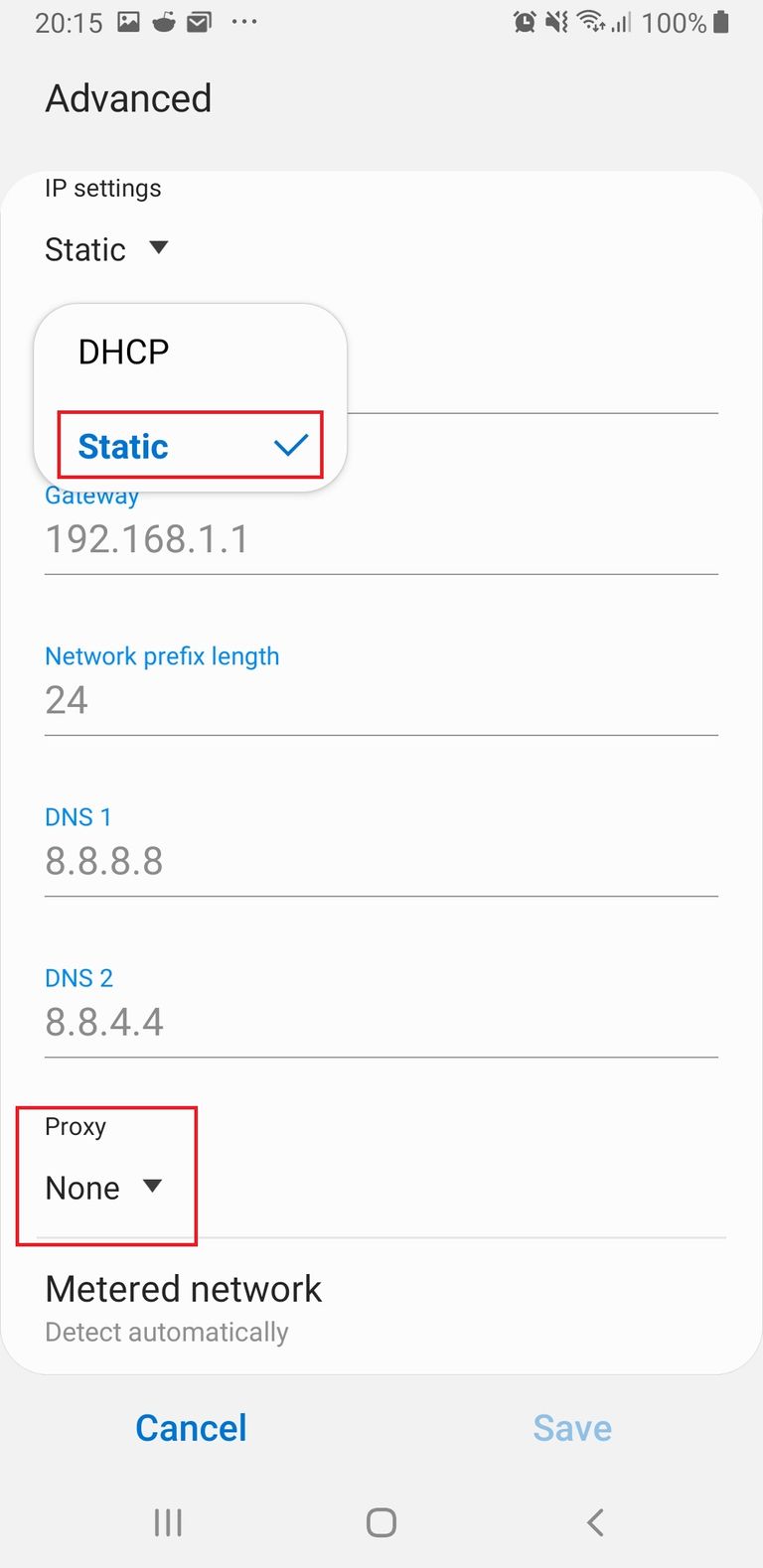 Figure 18. choose static then set proxy.jpg