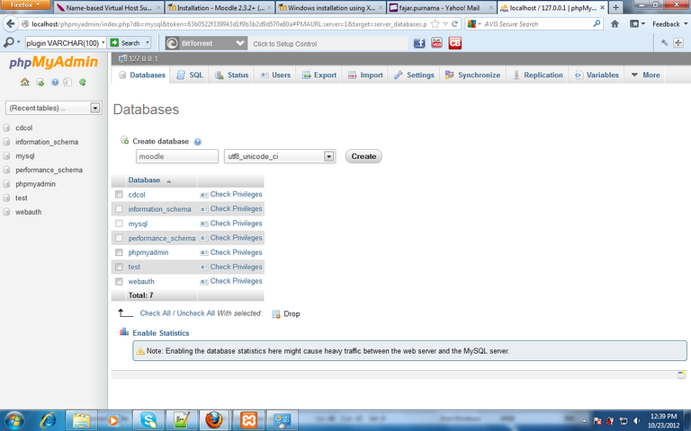 Figure 3. adding moodle's database.png