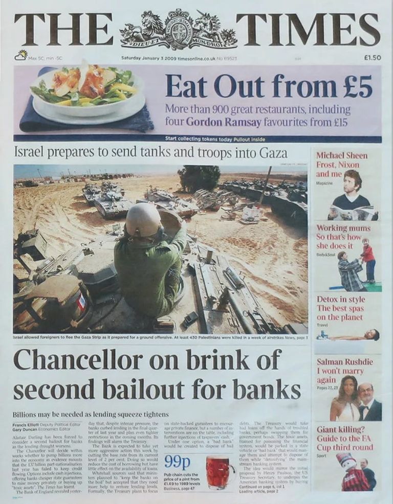 Chancellor on brink of second bailout for banks.jpg