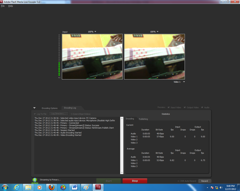Gambar 3.12 Tampilan Adobe Flash Media Live Encoder jika sedang berjalan.png