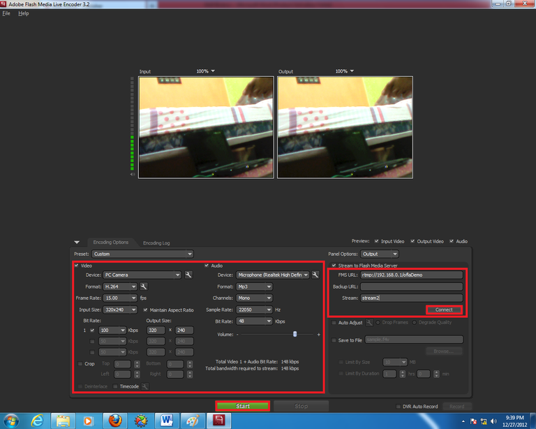 Gambar 3.11 Pengaturan pada Adobe Flash Media Live Encoder.png