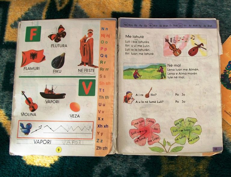 Albanian study book for kids