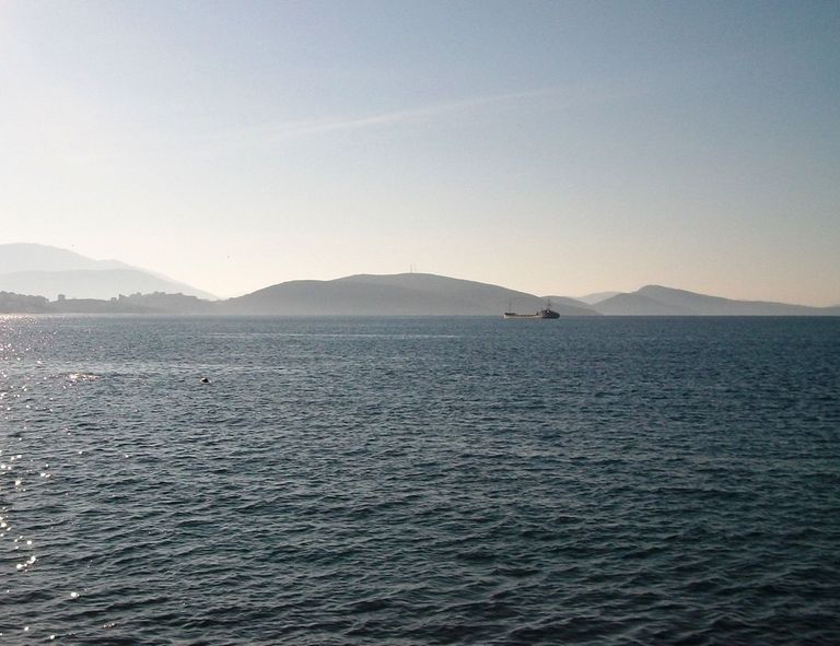 coast of Sarandë, early evening