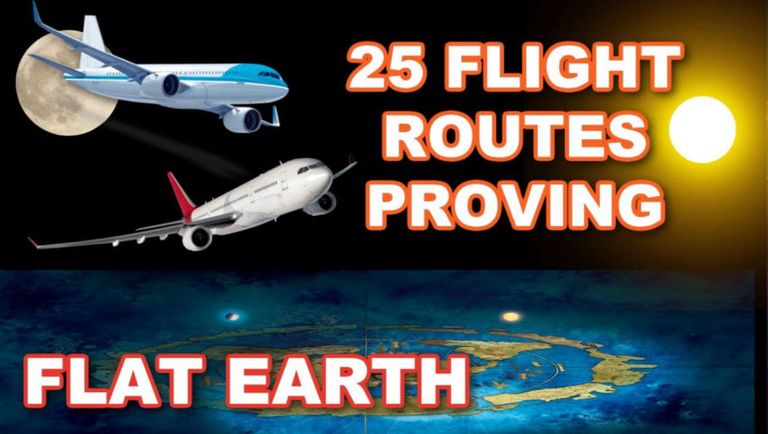 25 Flight Routes Proving FLAT EARTH