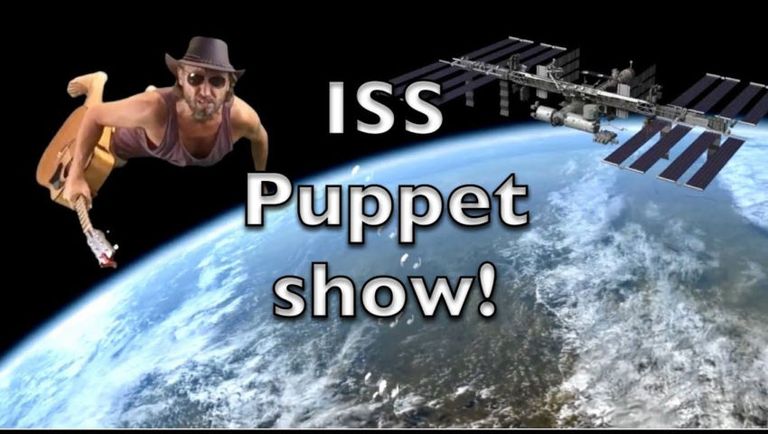 Flat Earth Man is back!   'Puppet Show   an ISS exposé   FUNNY