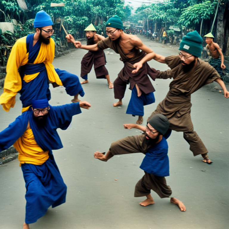 3041484670_a_man_named_joeyarnoldvn_wearing_glasses_and_a_blue_beanie_and_a_beard_fighting_yellow_pagoda_monks_in_vietnam_.png