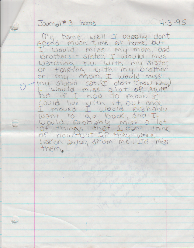 1995-05-04 - Thursday - 7 journal entries, period 8, Katie Arnold in May-2.png