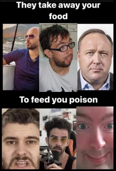 Joey Arnold Oatmeal, ALex Jones, Take Food, Memes World, Take Food Famine 2030 NWO unknown.png