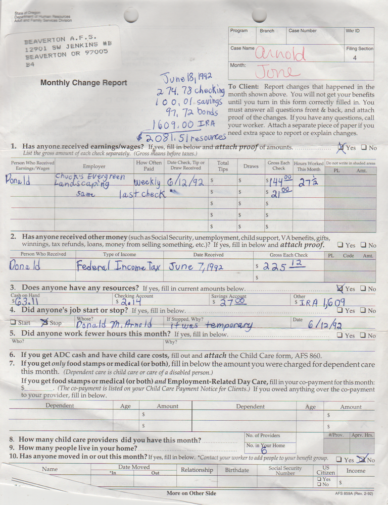 1992-06-12 - Friday - Monthly Change Report, Don Arnold-1.png