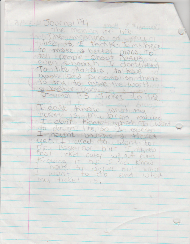 1995-05-04 - Thursday - 7 journal entries, period 8, Katie Arnold in May-3.png