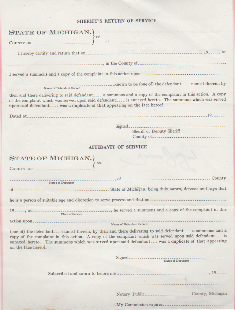 1978-02-10 - Friday - Don Arnold, Janet Arnold - Michigan Circuit Court, marriage, possibly a divorce, affidavit of service-3.png