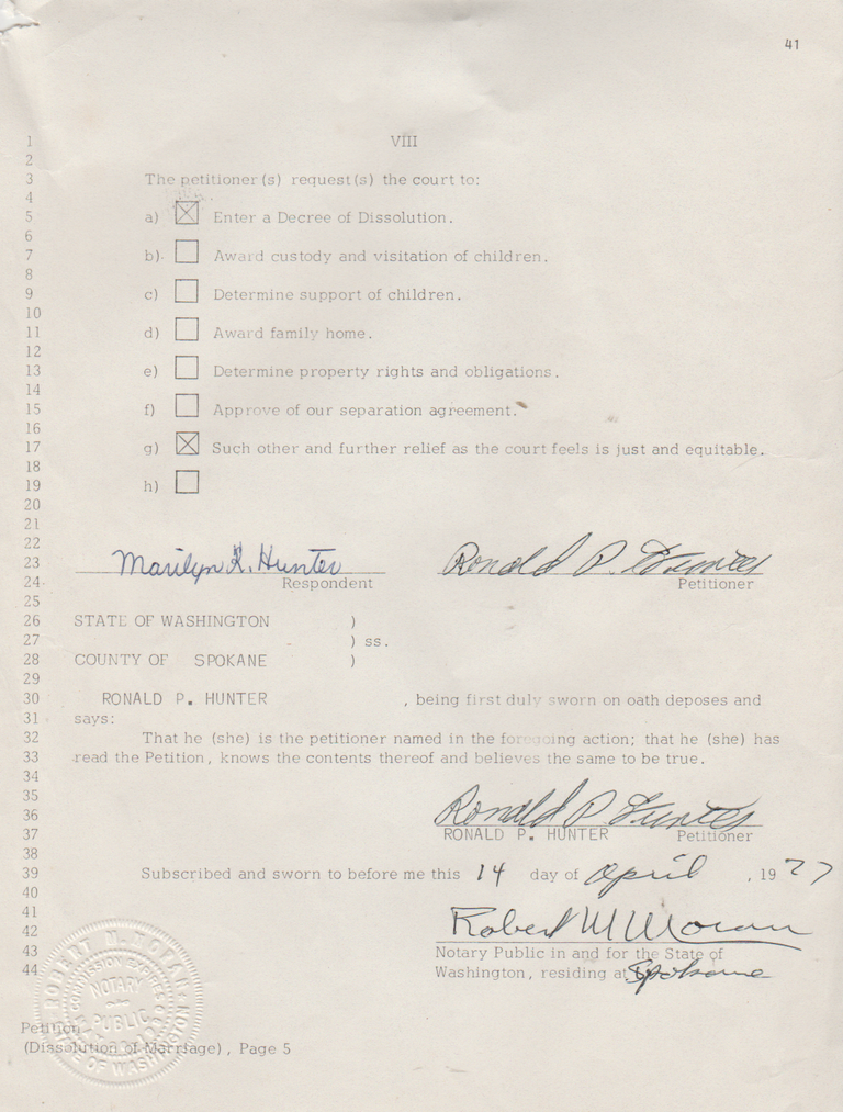 1977-04-14 - Thursday - Ron Hunter & Marilyn Morehead Marriage Dissolution-05.png