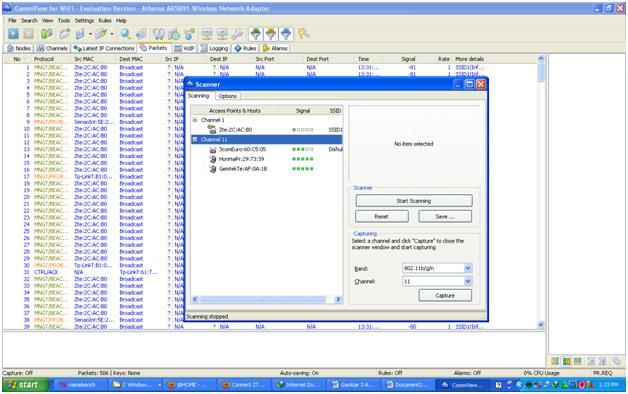 Figure 6. Select Channel 11 to capture packets.jpg