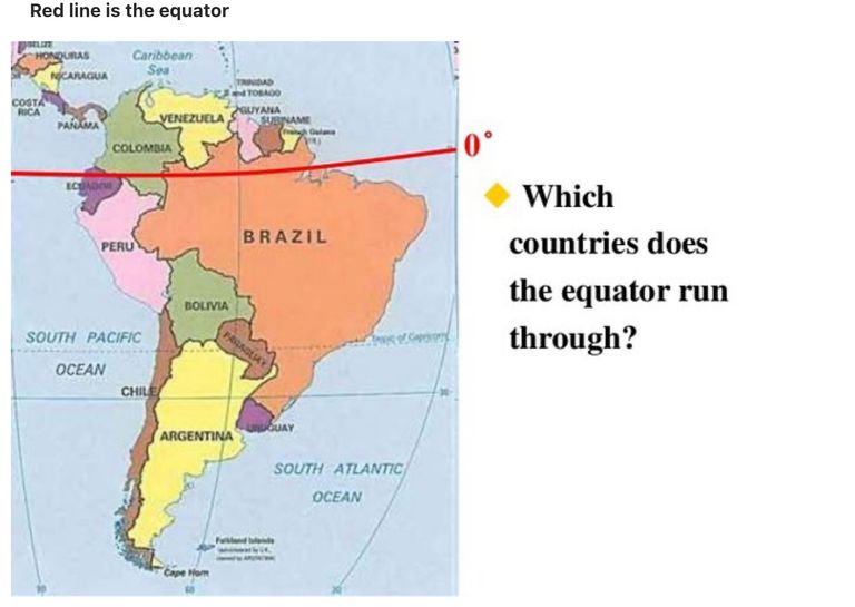 Экватор америка. Экватор на карте Южной Америки. Южная Америка карта с экватором и странами. Бразилия на карте Экватор. Экватор в Америке.