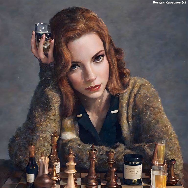 Бет Хармон Ход Королевы queen's gambit elizabeth harmon art арт Аня Тейлор-Джой.jpg