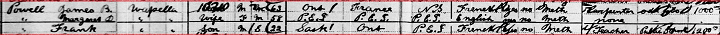 francis powell 1921 census.png