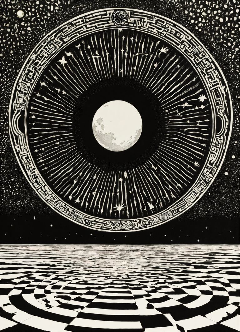 Vintage poster sun inside of moon.jpg