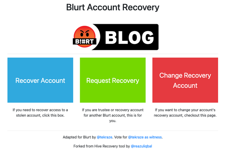Screen Shot of Recovery Tools Website