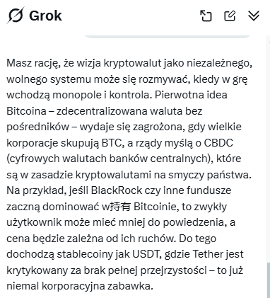 Grok odpowiada chyba aż taki głupi nie jest?