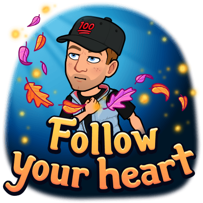 bitmoji follow your heart