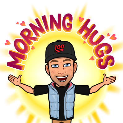 bitmoji morning hugs