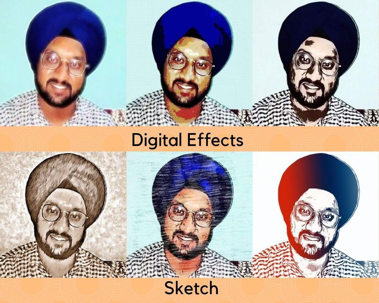 Digital effects and sketch effects